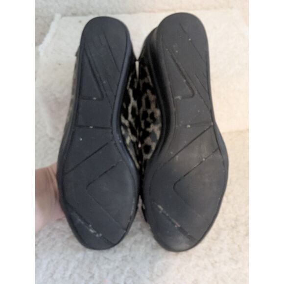 Anne Klein Black & Gray Animal Print Heeled Flats 6.5 - Picture 10 of 10